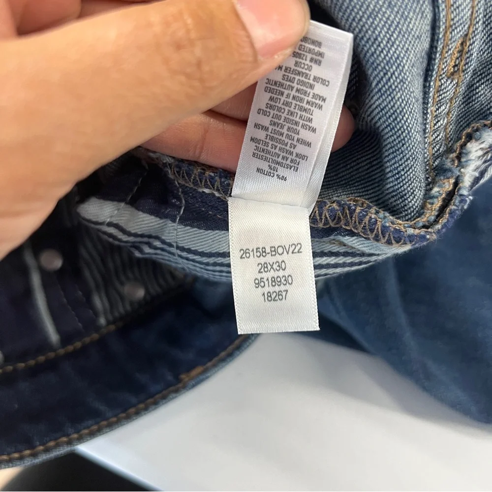 Bonobos Athletic Fit Stretch Medium Wash Blue Denim‎ Straight Jeans Size 28